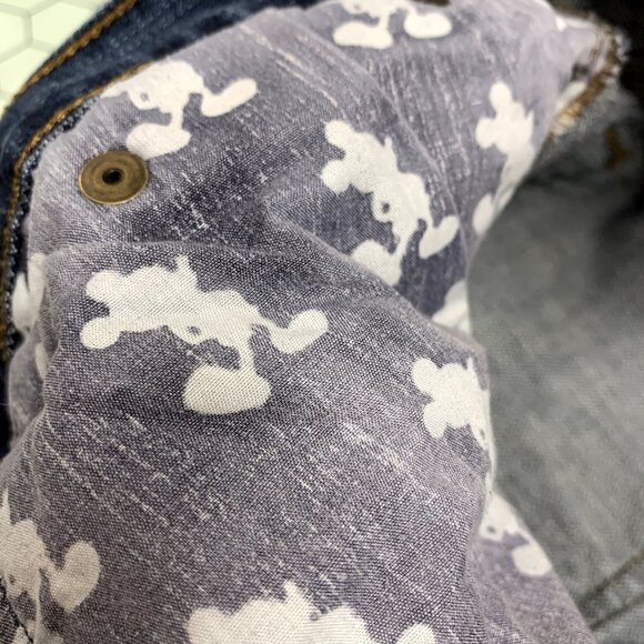 Disney Parks WDW Jeans Womens 6 Mickey Mouse Embroidered Pockets Straight Leg - Picture 9 of 15